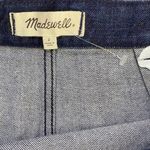 Madewell Raw Hem Wrap D-Ring Belt Denim Mini Skirt Size 2 NWT Medium Dark Wash Photo 1
