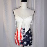 A3 design American Flag Skirt size XS White Photo 2