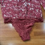 NWT Free People Intimately Everythings rosy bodysuit In Western Print size SP Red Photo 6