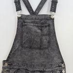 American Eagle  Gray soft corduroy overalls women's Small bibs dungarees Y2K Photo 1