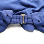 California Waves  Blue Star Eyelet Bandeau Swim  Bralette Bikini Top L Large Photo 3