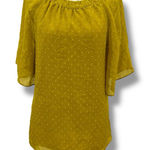 Universal Standard NWT  Size 2XS (8) Short Sleeve Clip Dot Shirred Top USTO0490CD Photo 0