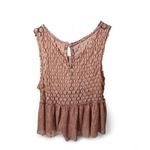 Free People Park Slope Babydoll Lace Tank Top Sleeveless Peplum Layering Fairy Photo 1