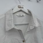 Riders By Lee  Short Sleeve White Button Up Top Classic Women Size XL Photo 3