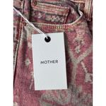 MOTHER Flared Jeans Women's Printed Bootcut Denim Orange Pink Pattern Size 27 Photo 8