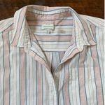 Lucky Brand  Women's Lightweight Button Up Pastel Stripe Shirt - L Photo 11