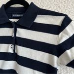 Brandy Melville  Black White Knit‎ Polo Short Sleeve Shirt One Size Photo 3