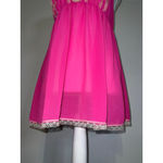 Victoria's Secret Women's  Lace Fuchsia L Slip Gown Babydoll Photo 2