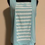 Bob Mackie EUC  Blue and White Wearable Art Sequin Tank size small Photo 0