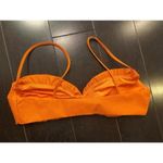 Naked Wardrobe Deep Orange Vegan Leather Bra Photo 1