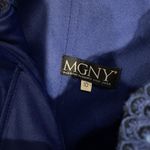 Prom Dress Women's Sz 10 Madeline Gardner New York Navy Sequin Beaded Long Gown Blue Photo 1