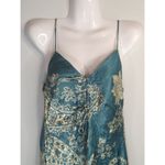 ZARA Blue & White Satin Effect Paisley Mini Slip Dress Womens XS Y2K Retro Photo 3