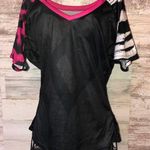 Fox Racing jersey shirt size large pink black and white cheetah print Photo 0