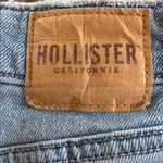 Hollister Distressed Mom Ultra High-Rise Shorts 33”Med Wash Fringe Hem 3” Hem Photo 4