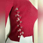 Forever 21  Women's Berry Cropped Top Sweater (482) Photo 6