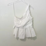 ALC Frank A.L.C. Soraya One Shoulder‎ Top Cotton Gathered size 10 Photo 1