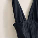 J.Crew  Black Plunge V-Neck One Piece Swimsuit size 16 Photo 4