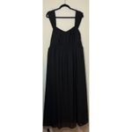 Grace Karin NWT Black Smocked Waist Maxi Dress Square Neck Sleeveless Flowy 2X # Size XXL Photo 3