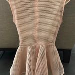 Gracia NWT  peach mesh peplum style top! Sz S. Retails for $95 Photo 1