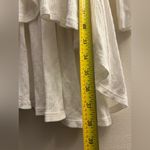 Free People Set to Stun White Cotton Linen Boho Lace Hi Low Tunic Top Dress S Photo 6