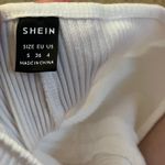 SheIn White flare leggings criss cross Photo 2