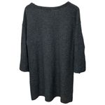 PLY Cashmere Women's Gray Tunic Sweater Dress Large Minimalist Scandi Style Chic Photo 1