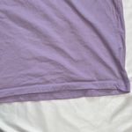 Purple Short Sleeve Tee with Sunflower Design Photo 2