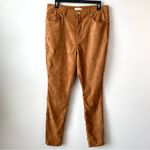 Good American Good‎ American Faux Suede Good Waist Pants Tobacco Brown 15 Photo 4