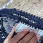 American Eagle Women's High Rise Jegging Crop Blue Jeans Size 00 destroyed Photo 7