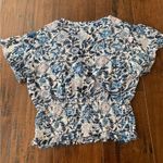 Abercrombie & Fitch Blue Floral Top Photo 1