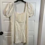 Madewell  Linen-Cotton Puff-Sleeve Mini Dress Size 14 NWT Photo 9