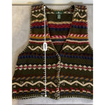 Hunt Club Women's  Green Multi-color Fair Isle Knit Vest 18W Photo 3