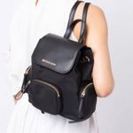 Michael Kors Abbey Large Nylon Backpack, Black New w/Tag Retail $398 Photo 1