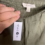 PacSun La hearts linen Blend wide leg cargo pants women’s size small olive green Photo 6