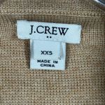 J Crew Knit Blazer Womens XXS Tan Cotton Two Button Pockets Career Casual Photo 4
