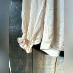 NWT Nanette Lepore Long Sleeve Blouse‎ Office, Going out, High Neck A27 White Size M Photo 7