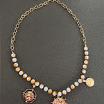 Free People  Elegant Gold and Silver Pendant Necklace Photo 0