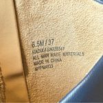 BCBGeneration Women's Hadix Bootie Navy Blue Gold Chain Detail Size 6.5 Siren Photo 9