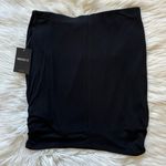 Forever 21 F21 black draped jersey mini skirt Photo 6