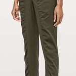 Lululemon Sz 0 Dance Studio Mid Rise Casual Athletic Lounge Olive Green Joggers Photo 0