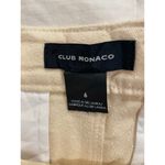 Club Monaco Wide Leg Cropped Pants Women's Sz 6 Ivory High-Waisted Cotton Blend Photo 5