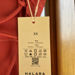 Halara Ruched Backless Crisscross Lace Up Split Bodycon Midi Casual Dress Photo 3