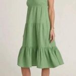 Marine layer  Jude Flutter Sleeve Cotton Dress - Jade Sheen -S - NWT Photo 0