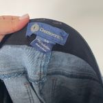 Democracy Womens Jeans Dark Blue Wash Distressed Frayed Hem Size 14 Photo 1