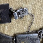 VINTAGE / ANTIQUE JAPANESE DAMASCENE BRACELET HANDMADE ARTISAN GOLD SILVER Black Photo 2