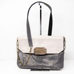 NEW Raven Kauffman Couture Olivia Genuine Leather Embossed Foldover Shoulder Bag Photo 0