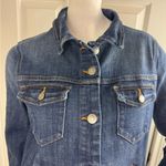 J.Crew Jean Jacket Women Small 02661 Short Washed Blue Denim Stretch Size Photo 2