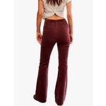 We The Free  Jayde Cord Flare Jeans NWT Size 28 Chocolate Truffle Free People Photo 2