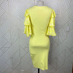 The Drop‎ @Jessicawang Polka Dot Ruffle Dress Lemon Yellow Size XS Photo 8