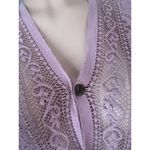 Peach pink Lace floral Open Front Kimono Beach Coverup Lightweight relaxed #211 Size undefined Photo 5